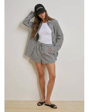 FAVORITE DAUGHTER Boyfriend Button-Up Shirt - Gray