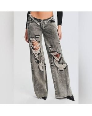 SER.O.YA Ollie Low Rise Jeans - Gray
