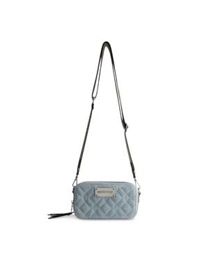 True Religion Studded Denim Camera Bag - Gray