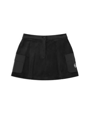 Sergio Tacchini Adele Velour Skirt - Black