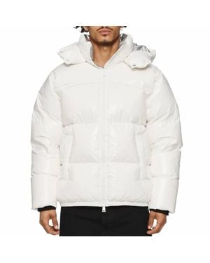 Purple Brand Nylon Down Puffer Jacket - White