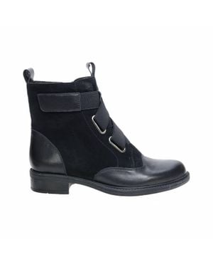 David Tate Club Leather Boots - Blue