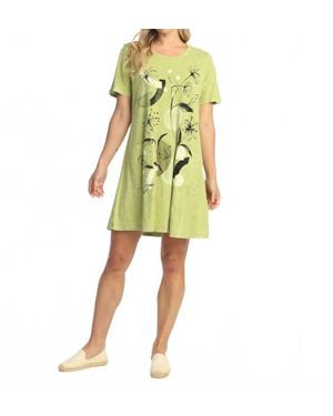 Jess & Jane Electric Mineral Washed Cotton Dress - Yellow