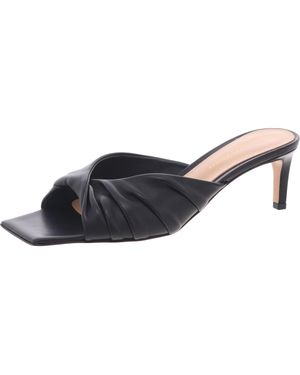 Mary Katrantzou / Gianvito Rossi Solid Leather Heels - Blue