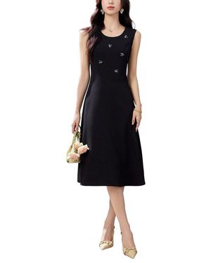 Adelin May Midi Dress - Black