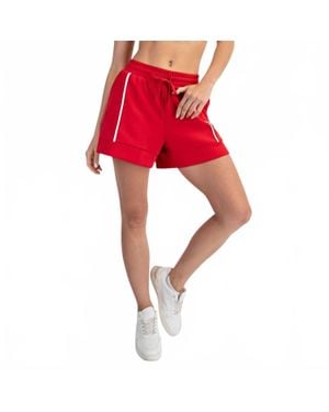 Rae Mode Scuba A-Line Shorts - Red