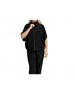 Sympli Wing Zip Up Jacket - Black