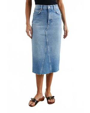 Rails Highland Raw Skirt - Blue