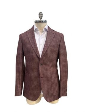 Jack Victor Long Sleeves Collared Sport Coat - Purple