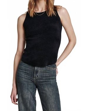 Another Love Cora Chenille Tank - Black