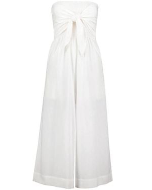 Bishop + Young Elva Tie Front Jumpsuit - White