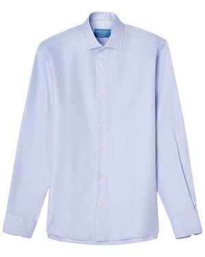 Robert Talbott Reynolds Hopsack Dress Shirt - Blue