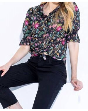 Go> By Go Silk Hannah Cotton Shirt - Blue