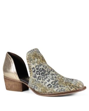 Diba True Shy Town Side Cut Out Ankle Boots - Brown