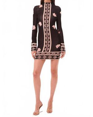 MISA Los Angles Deliz Long Sleeve Dress - Black