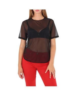 Wolford Ladies Loose Fit Tulle Shirt - Black