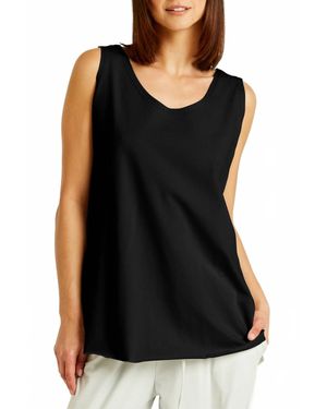 Planet By Lauren G. Shirtail Tank - Black