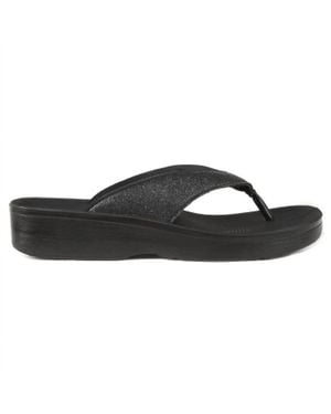 AEROTHOTIC Crystal Mist Flip Flops - Black