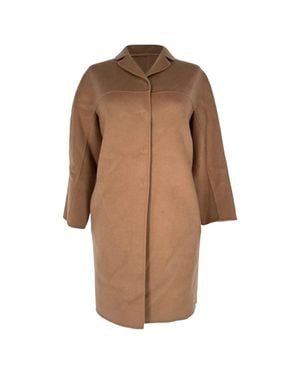 Max Mara 'S Single-Breasted Coat - Brown