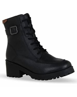 BOTTER Leather Preto Lace-Up Boots - Black