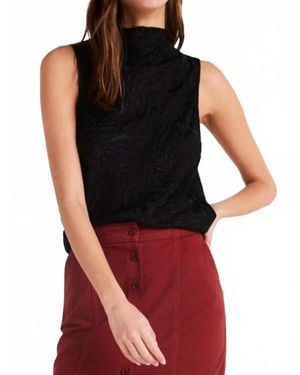 Bella Dahl Cowl Neck Bias Top - Black