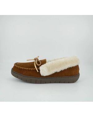Ariat Ivy Suede Moccasin Slipper - Metallic