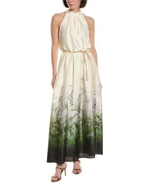 Julia Jordan Rebel Twill Maxi Dress - Green