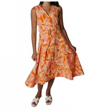 Laroque Market Midi Dress - Orange