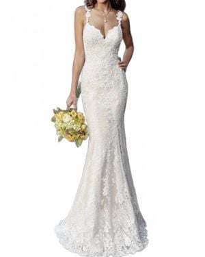 Kitty Chen Couture Daria Beaded Lace Dress - White