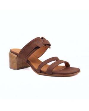 Ink Nubuk Heels - Brown