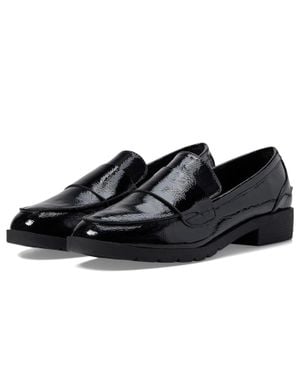 Kenneth Cole Fern Loafers Patent Leather Shoes Hawk1742 - Black
