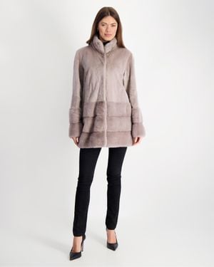 Gorski Sheared Mink Jacket - Natural