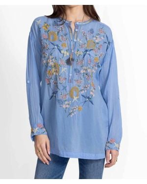 Johnny Was Zitka Zinnia Tunic - Blue