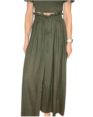 Jade By Jane Cadence Maxi Skirt - Green