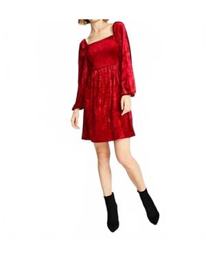 BarIII Velvet Dress - Red