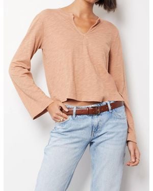 Bobi Belle Long Sleeve Tee - Blue