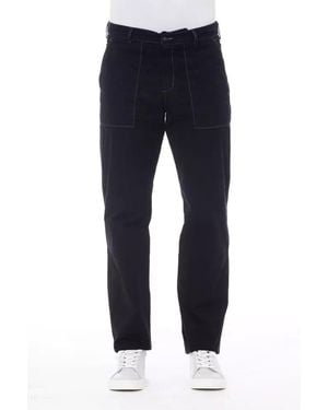 Alpha Studio Cotton Pant - Blue