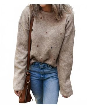 JUNIPER BLVD Hudson Crewneck Sweater - Brown