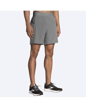 Brooks Sherpa 7" 2-In-1 Shorts - Gray