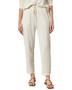 Lilla P Drawcord Waffle Pant - Natural