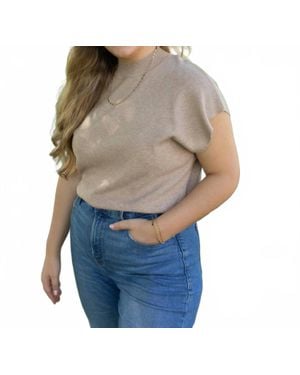 Eesome Cozy And Casual Short Sleeve Top - Blue