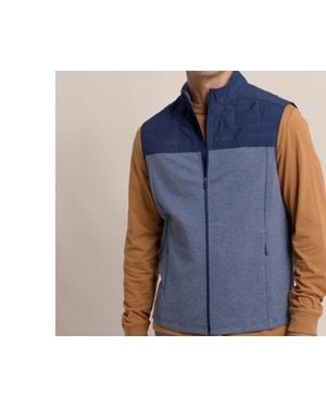 Southern Tide Coligny Quilted Vest - Blue
