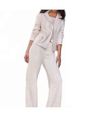 FRANK LYMAN Metallic Shimmer Jacket - White