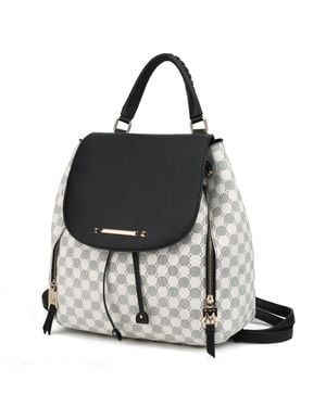 MKF Kimberly Circular Print Backpack - Black