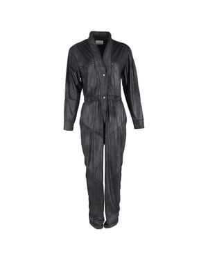 Isabel Marant Junna Long Sleeve Jumpsuit - Black
