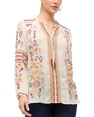 Johnny Was Eli Shirt - Natural