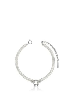 Justine Clenquet Rosemary Choker - White