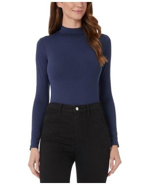 32 Degrees Mock-Neck Bodysuit - Blue
