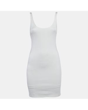 Alice + Olivia Off Jersey James Mini Dress - White