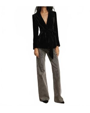 Veronica Beard Issel Velvet Jacket - Black